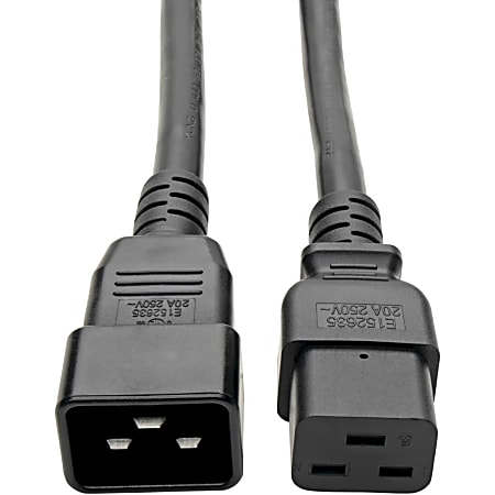 Tripp Lite 6ft Power Cord Extension Y Splitter Cable C19 to C20 20A 12AWG 6', P0360062C19