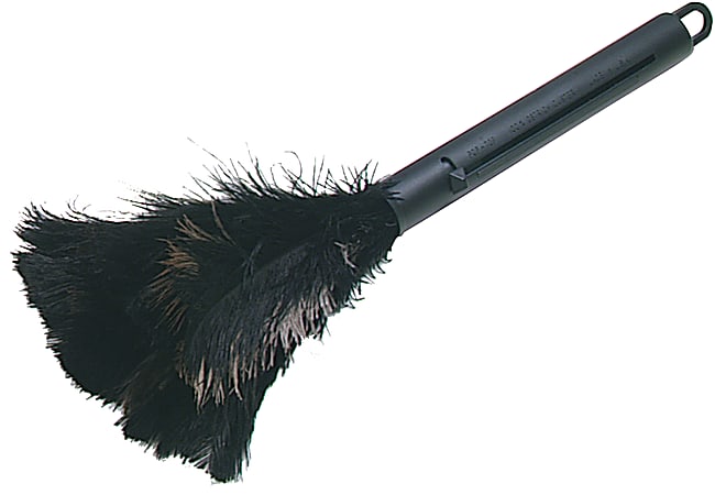 CMC Economy Pop Top Feather Duster, 10" Handle, Black/Brown
