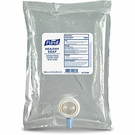 Gojo® HEALTHY SOAP PCXM Antibacterial Lotion Soap - 1.06 quart - Kill Germs - Hand, Skin - Antibacterial - Clear - Refillable, Triclosan-free - 1 Each