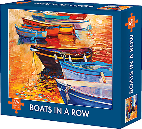 Willow Creek Press 500-Piece Puzzle, Boats In A