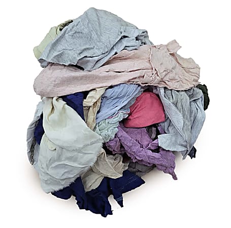 Pro Clean Basics T Shirt Rags Assorted Sizes Assorted Colors 3 Lb Pack ...