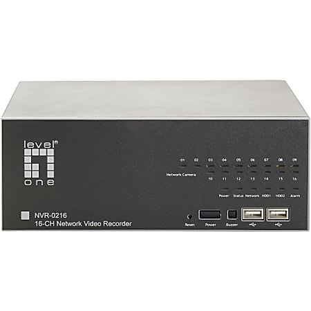 LevelOne Gigabit NVR-0216 16-CH Network Video Recorder