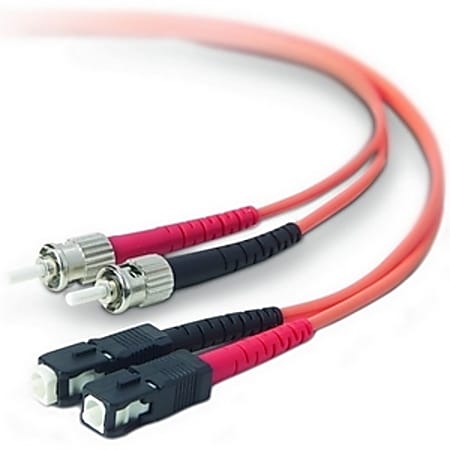 Belkin - Patch cable - ST/PC multi-mode (M) to SC/PC multi-mode (M) - 10 m - fiber optic - 62.5 / 125 micron - OM1 - orange