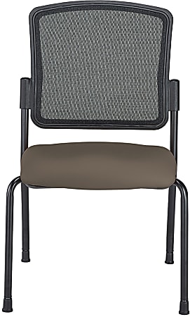 WorkPro® Spectrum Series Stacking Guest Chair with Antimicrobial Protection, Armless, Java, Set Of 2 Chairs