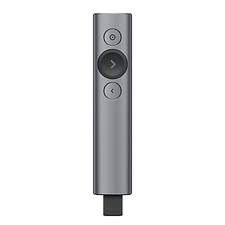 Logitech® Spotlight Universal Presentation Remote, Slate, 910-004654