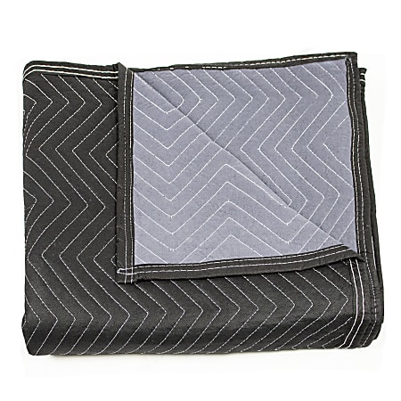 Monster Trucks® Economy Moving Blanket, 72" x 80", Black/Light Gray