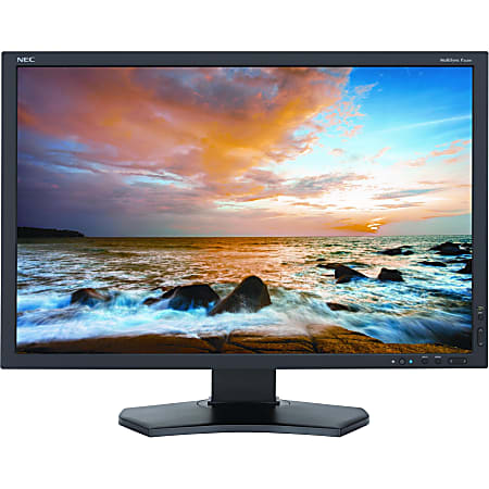 NEC Display P242W-BK 24.1" WUXGA LED LCD Monitor - 16:10 - In-plane Switching (IPS) Technology - 1920 x 1200 - 16.7 Million Colors - 8 ms - 85 Hz Refresh Rate - DVI - HDMI - VGA - DisplayPort