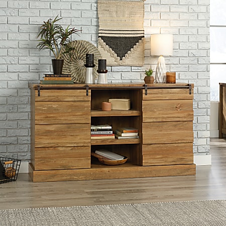 Sauder cannery bridge shop credenza