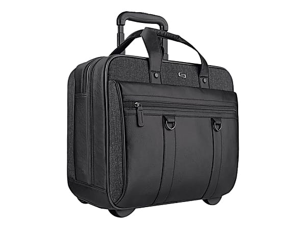 Solo walker leather rolling case clearance