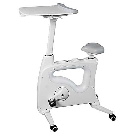 Flexispot V9 Desk Exercise Bike With Notebook Tray, White