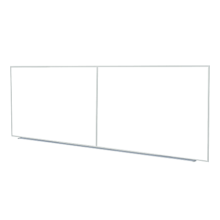 Ghent M2 Non-Magnetic Dry-Erase Whiteboard, 48-5/8" x 120-5/8", Satin Aluminum Frame
