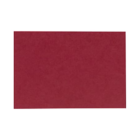 LUX Flat Cards, A9, 5 1/2" x 8 1/2", Garnet Red, Pack Of 1,000