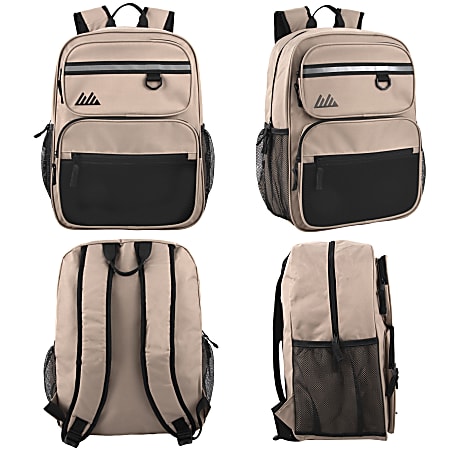 Summit Ridge Reflective Backpacks BlackBlueRedGrayTan Pack Of 24 ...