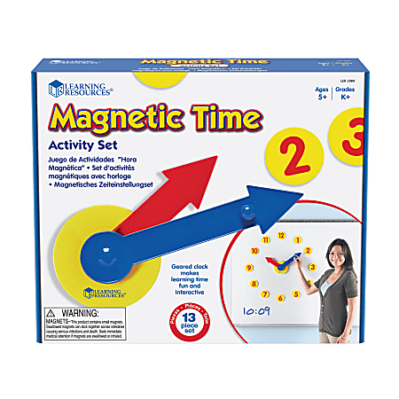 Learning Resources® Magnetic Time Activity Set, Grades Pre-K - 8
