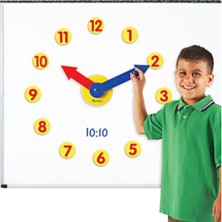 Learning Resources Magnetic Time Activity Set Grades Pre K 8 - Office Depot