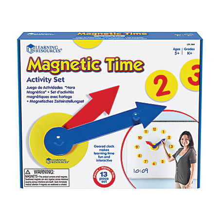 Learning Resources® Magnetic Time Activity Set, Grades Pre-K