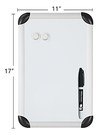 Office Depot Brand Mini Magnetic Dry Erase Whiteboard 11 x 17