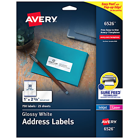 Avery® Address Labels With Sure Feed® And Easy