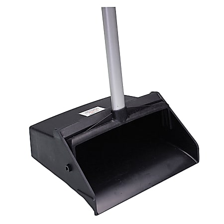 SKILCRAFT Long Handle Dustpan, Black (AbilityOne 7290-01-460-6663)
