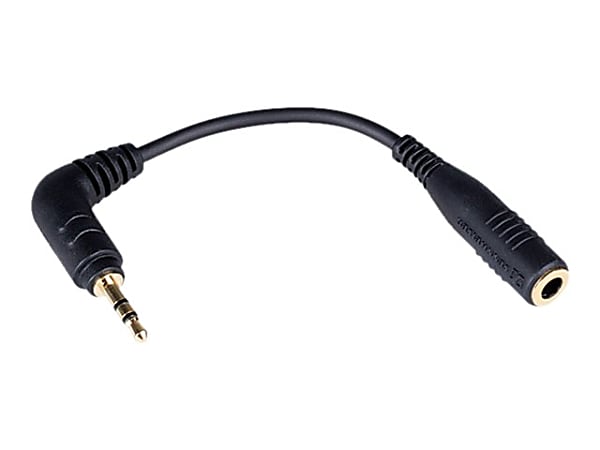 StarTech.com Black Slim Mini Jack Headphone Splitter Cable Adapter - Office  Depot