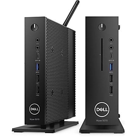 Wyse 5000 5070 Thin ClientIntel Pentium Silver J5005 Quad-core 1.50 GHz - 4 GB RAM DDR4 SDRAM - 16 GB Flash - Gigabit Ethernet - Wyse Thin OS 9.1 -Port - Network (RJ-45) - 10 Total USB Port(s) - 3 USB 2.0 Port(s) - 6 USB 3.0 Port(s)
