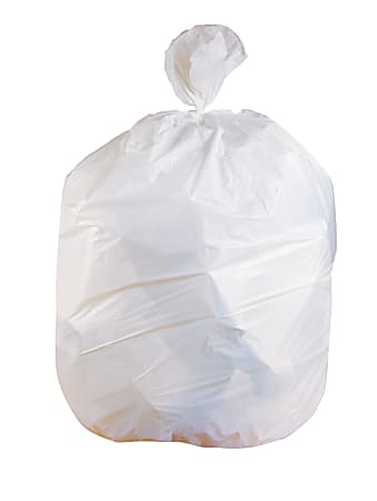Code P (50 Count) 13-16 Gallon Heavy Duty Drawstring Plastic Trash Bags Compatible with Code P | 1.2 Mil | White Drawstring Garbage Liners 13-16