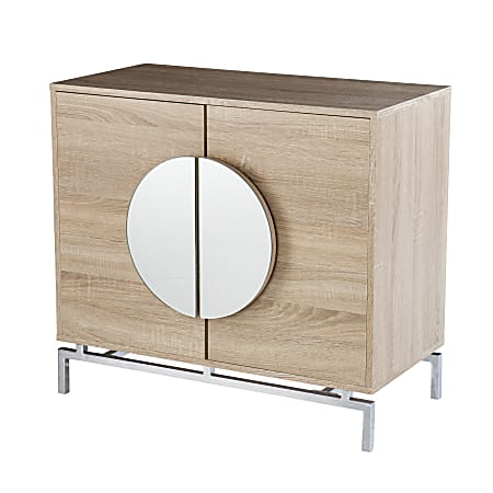 SEI Furniture Northdom Bar Cabinet, 29-1/4”H x 31-1/2”W x 17-1/4”D, Natural