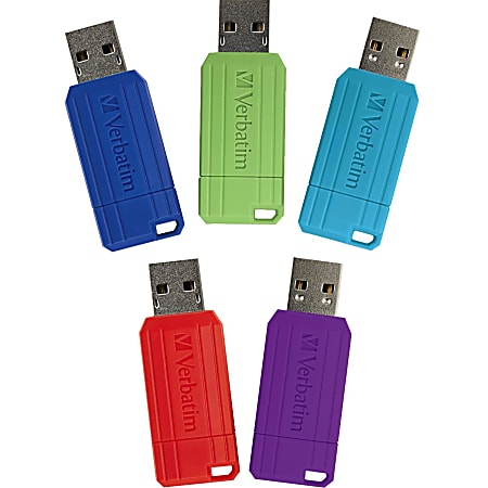 Verbatim 8GB PinStripe USB Flash Drive - 5pk