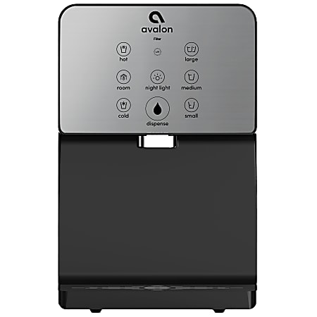 Avalon Electric Countertop Bottleless Water Cooler Water Dispenser - 3 Temperatures, UV Cleaning, 3 Dispensing Volumes- Grey