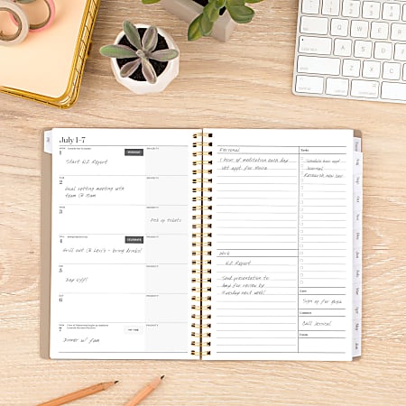 2024 2025 Cambridge WorkStyle Focus WeeklyMonthly Academic Planner 5 12 ...