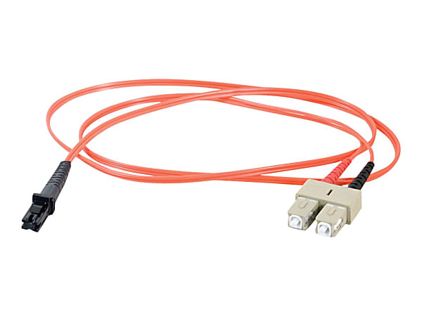 C2G 8m MTRJ-SC 62.5/125 OM1 Duplex Multimode PVC Fiber Optic Cable - Orange - Patch cable - MT-RJ multi-mode (M) to SC multi-mode (M) - 8 m - fiber optic - duplex - 62.5 / 125 micron - OM1 - molded - orange