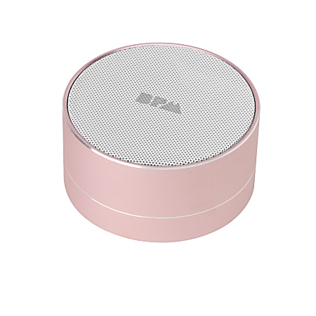 BPM Bluetooth Mini Portable Aluminum Speaker Rose Gold Office Depot
