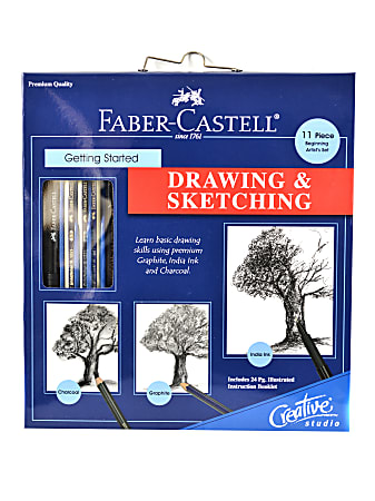https://media.officedepot.com/images/f_auto,q_auto,e_sharpen,h_450/products/580225/580225_p_faber_castell_creative_studio_getting_started_drawing_and_sketching_set/580225