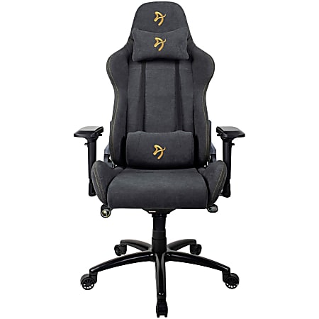 Arozzi Verona Signature Gaming Chair - For Gaming - Fabric, Metal, Foam - Gold