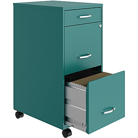 Hirsh Space Solutions SOHO Organizer 18 D Vertical 3 Drawer Mobile