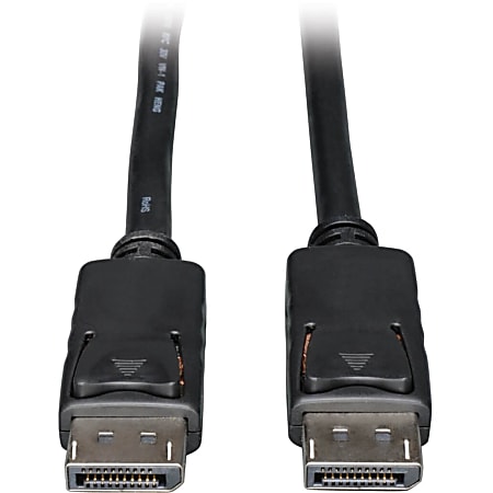 Eaton Tripp Lite Series DisplayPort Cable with Latching Connectors, 4K 60 Hz (M/M), Black, 3 ft. (0.91 m) - P580003