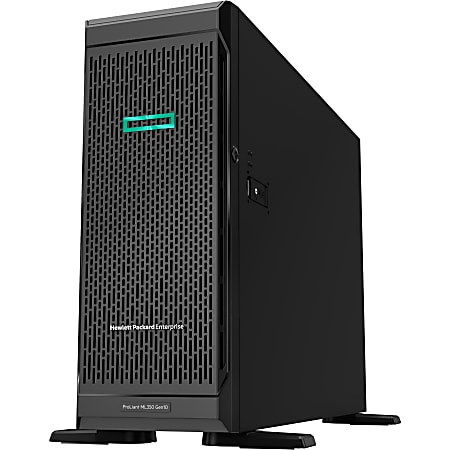 HPE ProLiant ML350 G10 4U Tower Server - 1 x Intel Xeon Silver 4208 2.10 GHz - 16 GB RAM - 12Gb/s SAS Controller - 2 Processor Support - Up to 16 MB Graphic Card - Gigabit Ethernet - 4 x LFF Bay(s) - Hot Swappable Bays - 1 x 500 W