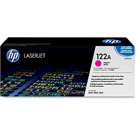 HP 122A Magenta Toner Cartridge, Q3963A