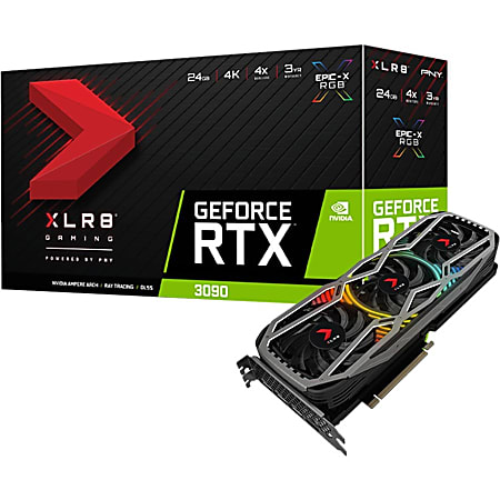 PNY GeForce RTX 3090 24GB GDDR6X XLR8 Gaming EPIC X RGB Triple Fan