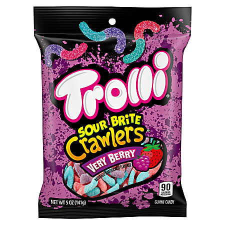 Trolli Sour Brite Very Berry Crawlers, 5 Oz, Total Qty 1