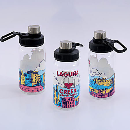 Full Color Glass Bottle 20oz