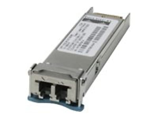 Cisco Multirate - XFP transceiver module - SONET/SDH, 10GbE - 10GBase-LR, 10GBase-LW - LC single-mode - up to 6.2 miles - OC-192/STM-64 - 1310 nm - for P/N: 4-10GBE-WL-XFP-RF, A9K-2T20GE-B-RF, A9K-8T-E=, ME-3600X-24CX-M-RF, SPA-1X10GE-WLV2-RF