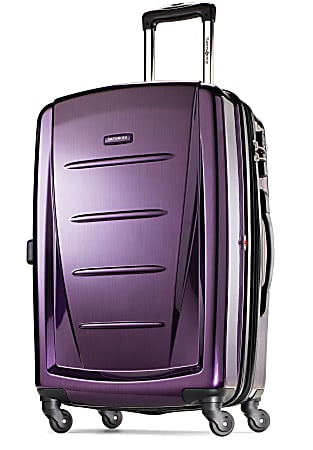 Samsonite® Winfield 2 Polycarbonate Rolling Spinner, 28"H x 19"W x 12"D, Purple