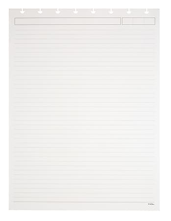 TUL® Top-Bound Discbound Refill Pages, Letter Size, Narrow Ruled, 50 Sheets, White