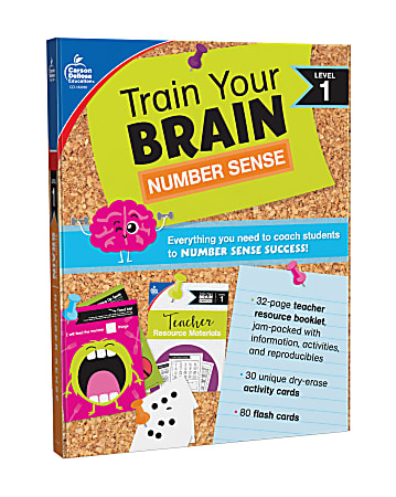 Carson Dellosa Train Your Brain Math Instructional Resources, Level 1