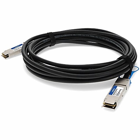 AddOn Brocade 40G-QSFP-QSFP-C-0501 Compatible TAA Compliant 40GBase-CU QSFP+ to QSFP+ Direct Attach Cable (Active Twinax, 5m) - 40GQSFPQSFPC0501AO