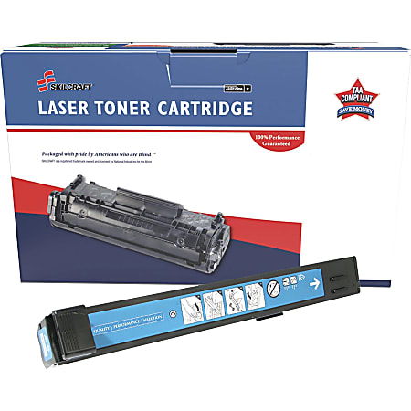 SKILCRAFT® Remanufactured Standard Yield Laser Toner Cartridge 824A - Cyan - 1 Each - 21000 Pages