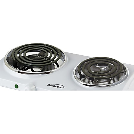 Brentwood Electric 1440W Double Hotplate Chromed