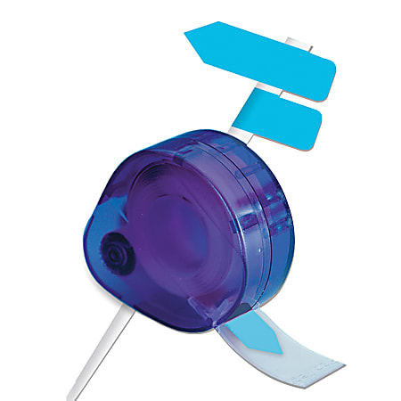 Redi-Tag® Nonprinted Indicator Flags In Dispenser, Blue