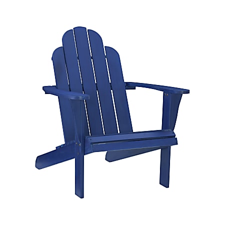 Linon Troy Adirondack Outdoor Chair Blue